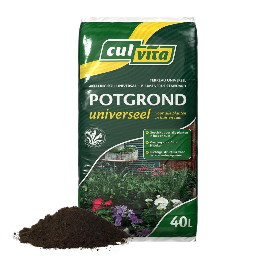 Culvita Universele Potgrond inclusief 2 maanden plantenvoeding - 40 liter - Vivaflorique